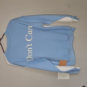 Bailey Rose Womens Nwts Crewneck Sweatshirt. Sz XS "Dont Know,Dont Care"